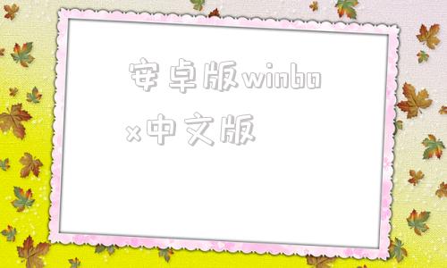 安卓版winbox中文版windy官方中文版破解版